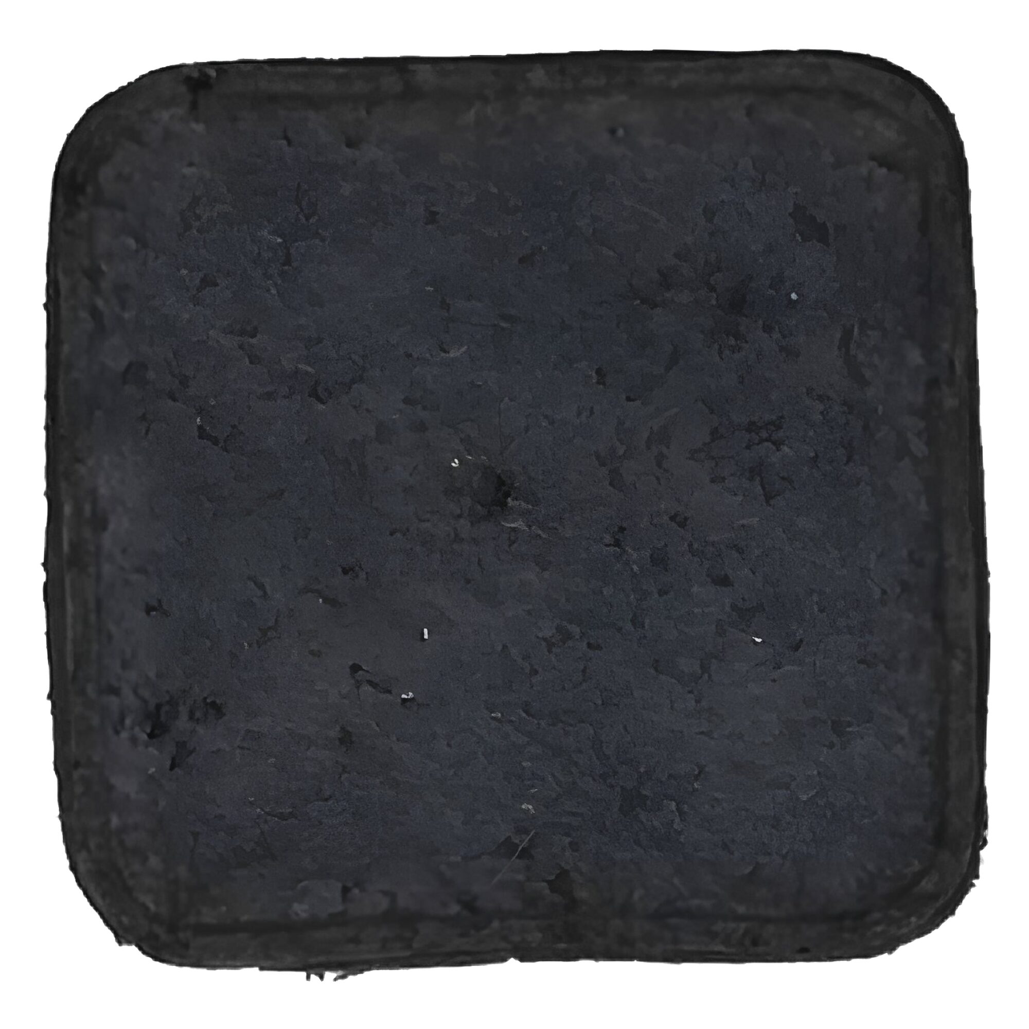 Square Coaster - Cotton Mache - black