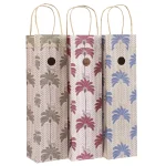 Wine Bags – Offset Printed Tree and Leopard Design (Set of 3)