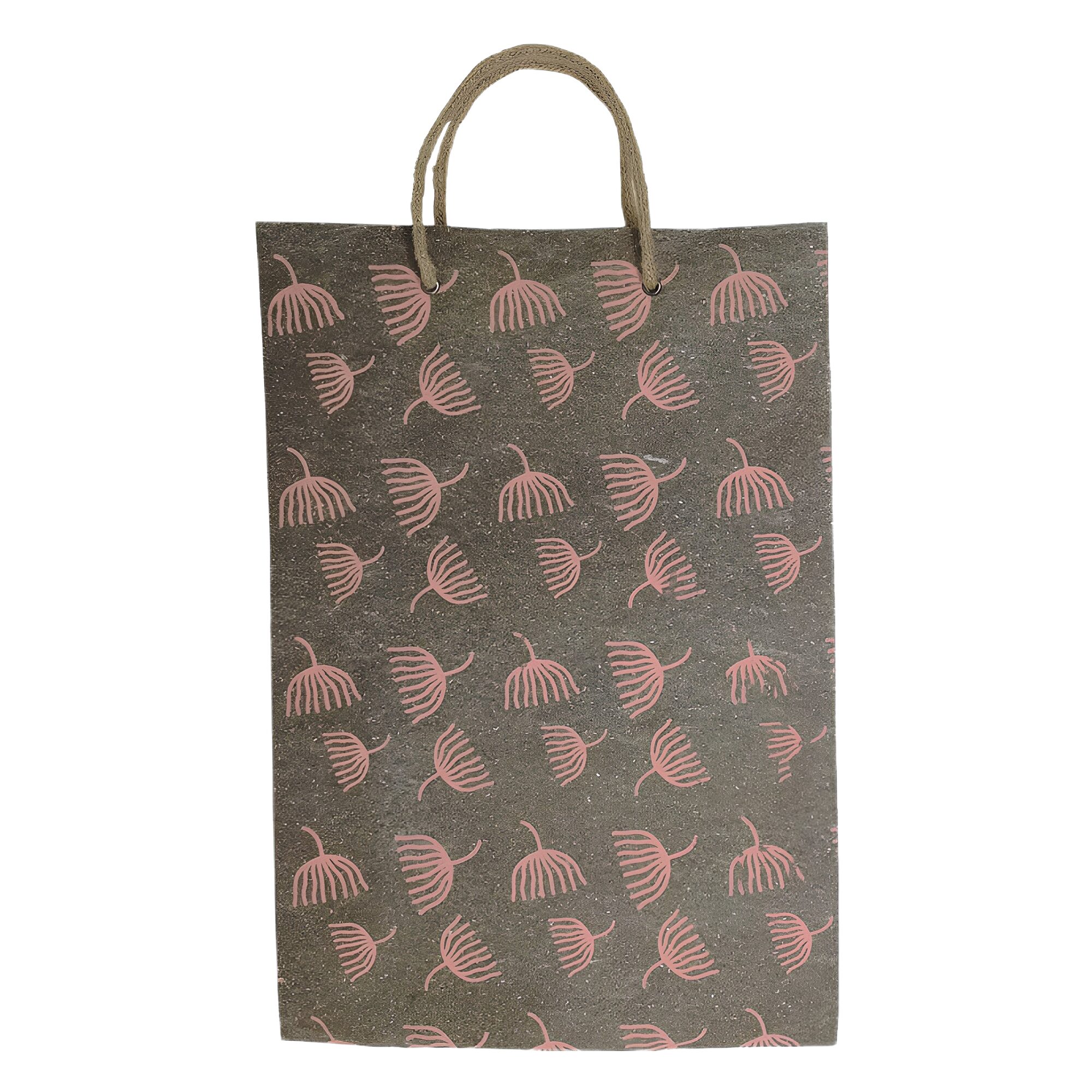 Sustainable Paper Flax Carry Bag (L)
