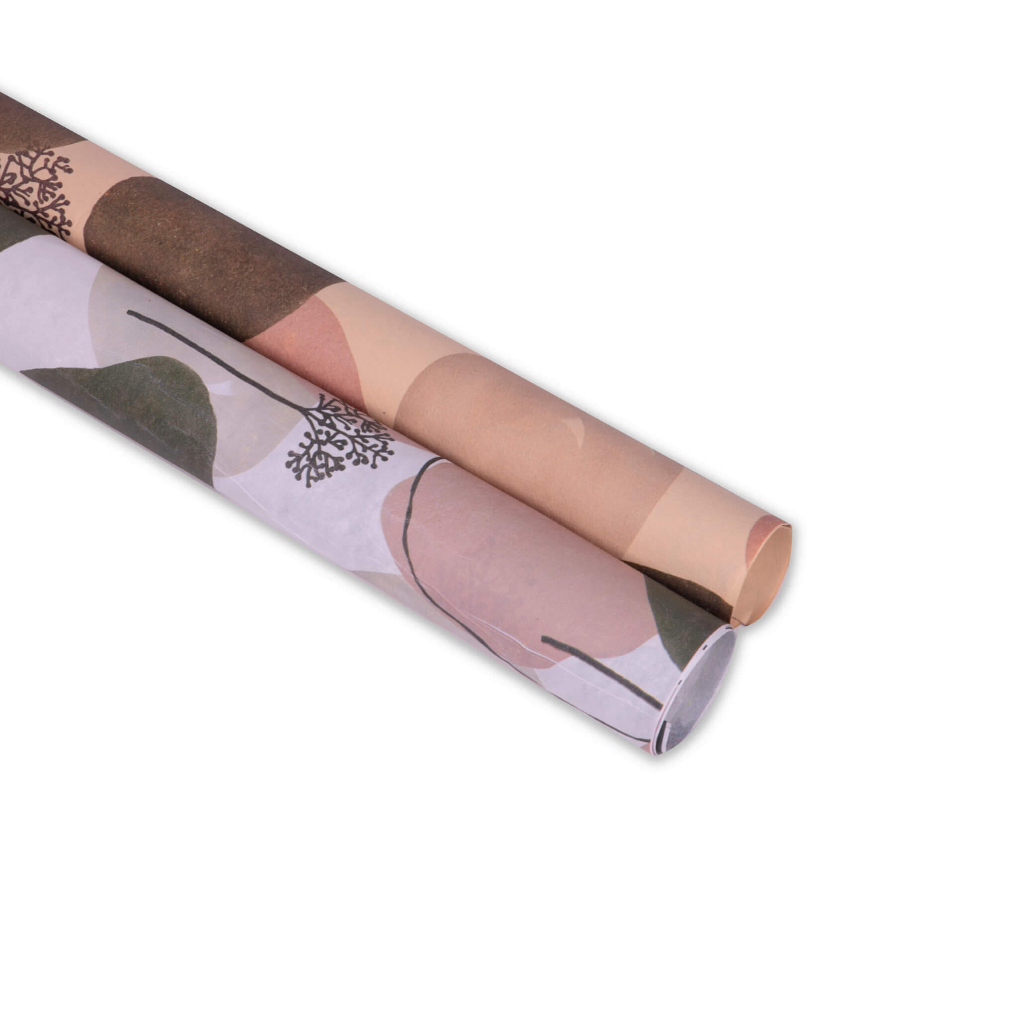 Organic Shapes Printed Gift Wrap - Hand Drawn Patterns for the Festive Season (Set of 2)