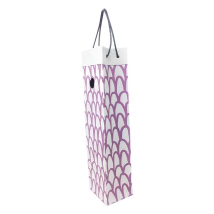 Handmade Paper Wine Bags (Set of 2) - Purple Paper