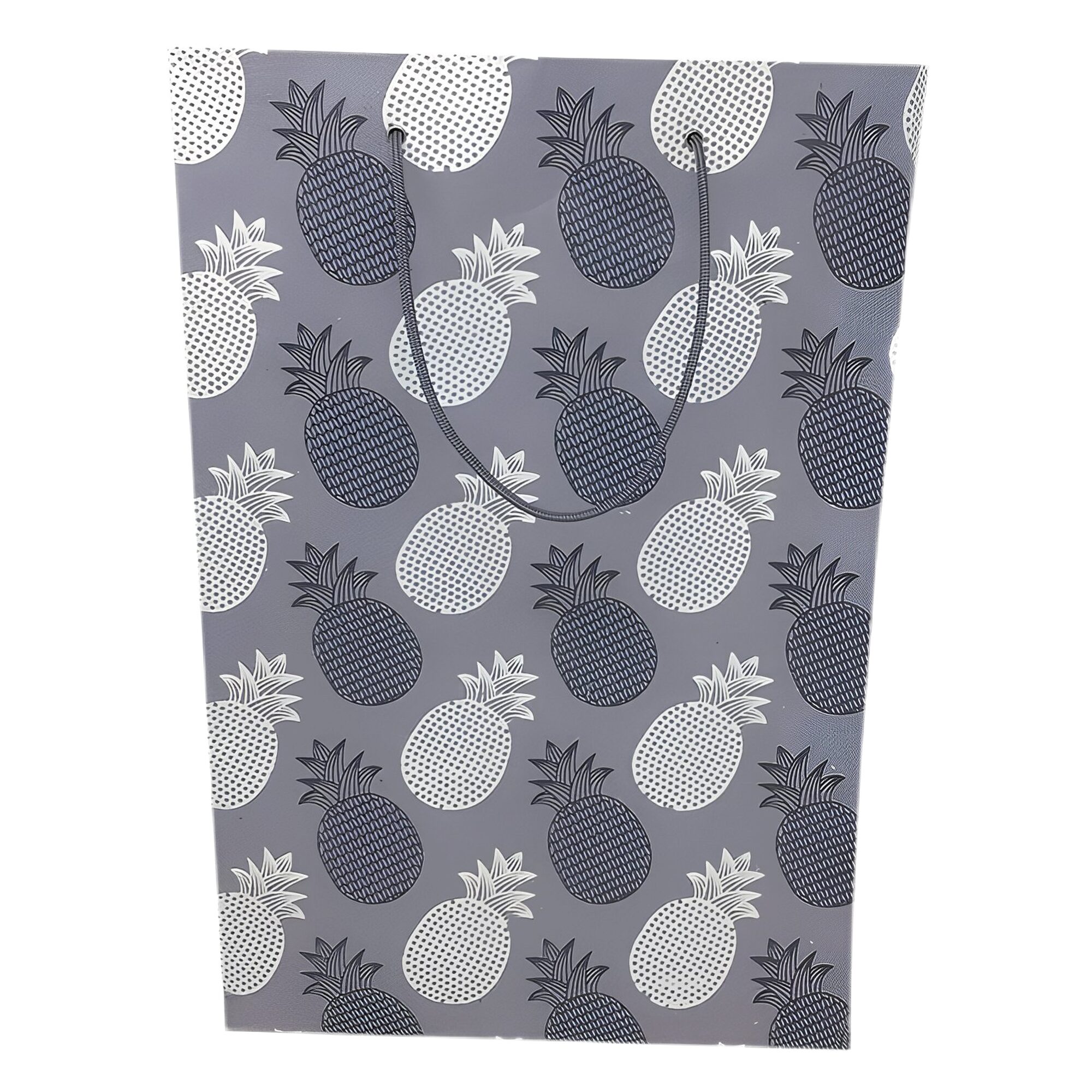 Screen Printed Carry Bag (M) - Pineapple Print